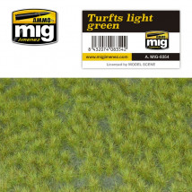 Flocage diorama Ammo MIG Turfts Light Green A.MIG-8354