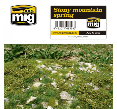 Flocage diorama Ammo MIG Stony mountain spring A.MIG-8358