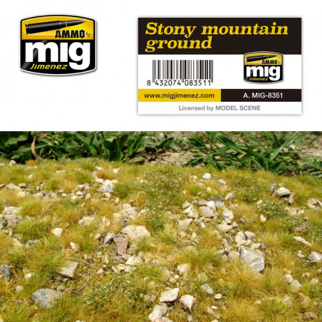 Flocage diorama Ammo MIG Stony mountain ground A.MIG-8351
