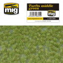 Flocage diorama Ammo MIG Turfts middle green A.MIG-8355