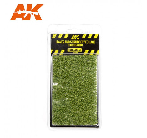 Flocage diorama AK feuilles et feuillage allongés (arbuste) AK8144