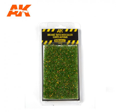 Flocage diorama AK Touffes d'herbes avec feuilles automne AK8140