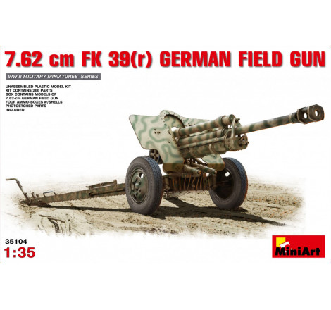 MiniArt 7.62 cm FK 39(r) German Field Gun 1:35 - 35104