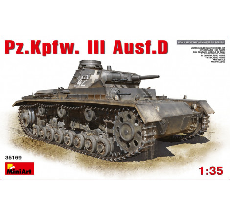 MiniArt Pz.Kpfw. III Ausf.D 1:35 référence 35169