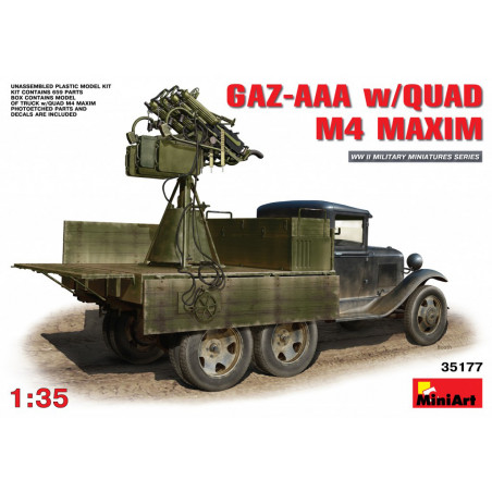 MiniArt GAZ-AA + Quad M4 Maxim 1:35 référence 35177