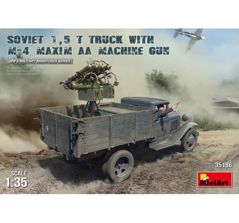 MiniArt Soviet 1,5T Truck + M-4 Maxim AA Machine Gun 1:35 référence 35186