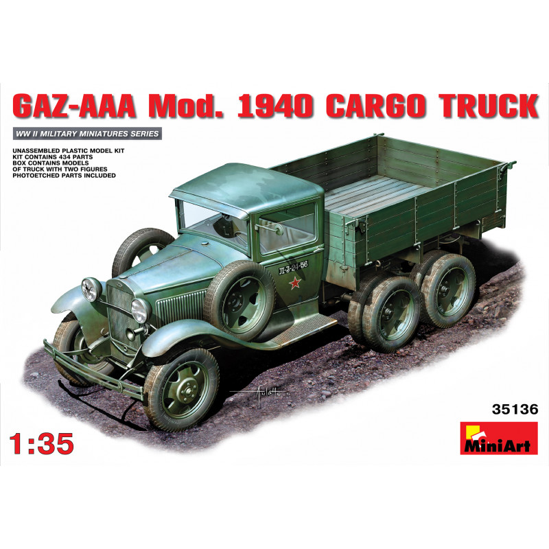 MiniArt Camion Soviétique Gaz-AAA modèle 1940 1:35 référence 35136