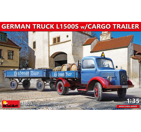 MiniArt German Truck L1500S (cargo trailer) 1:35 référence 38023