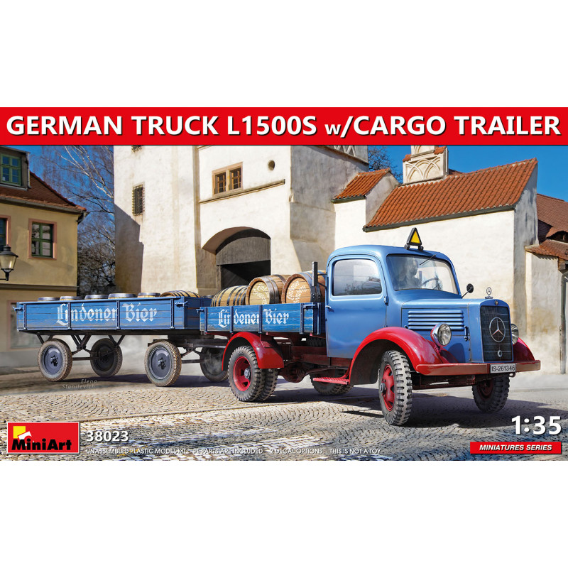 MiniArt German Truck L1500S (cargo trailer) 1:35 référence 38023