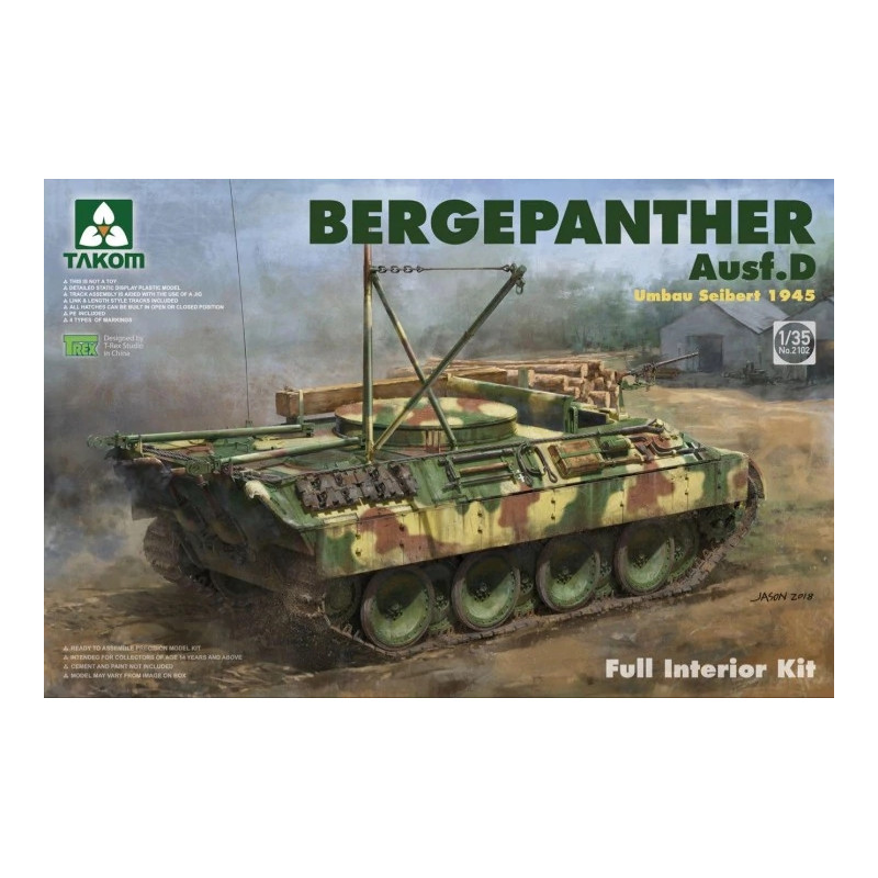 Takom Maquette Bergepanther Ausf.D 1:35 référence 2102