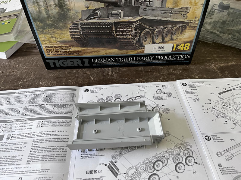 Maquette Tigre I début production Tamiya 1/48