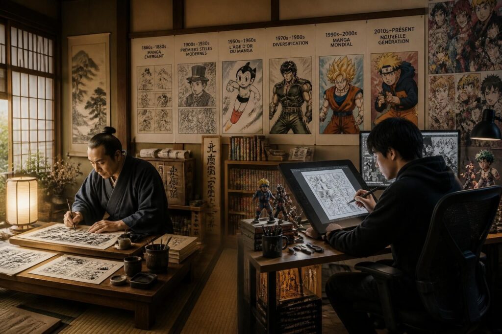 découvrez l'origine, l'histoire et l'évolution du manga, ce phénomène culturel emblématique venu du japon qui a conquis le monde.