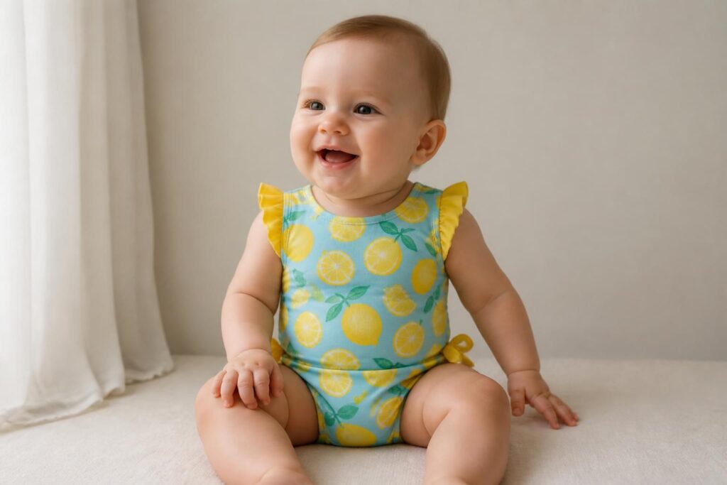 découvrez notre sélection de maillots de bain pour bébé avec couche intégrée, disponibles en tailles dès 6 mois, alliant confort et protection pour des moments de baignade en toute sérénité.