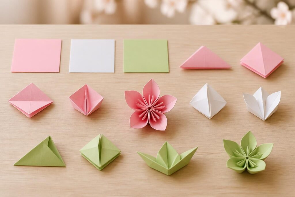 apprenez à créer facilement des fleurs en origami japonaises et 3d grâce à notre guide pas à pas, idéal pour débutants et amateurs d'art du papier.