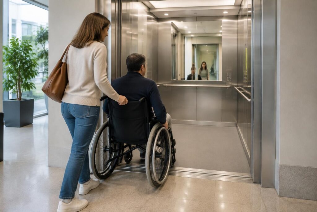 découvrez les dimensions minimales d’un ascenseur pmr et les normes d’accessibilité à respecter pour faciliter les déplacements des personnes à mobilité réduite.