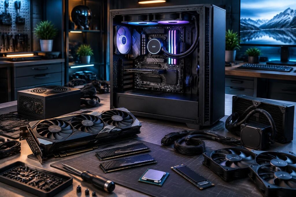 découvrez les composants indispensables pour monter un pc gamer performant : processeur, carte graphique, mémoire, stockage et alimentation.